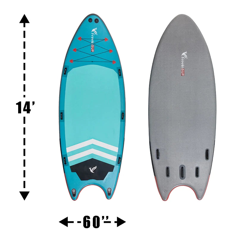 Famille SUP gonflable multi-personnes paddle board 14'